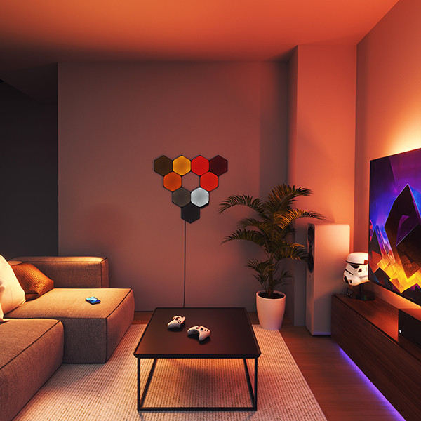 Nanoleaf Shapes Black Hexagons | 9 stuks | Startset Nanoleaf